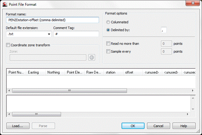 Point File Format