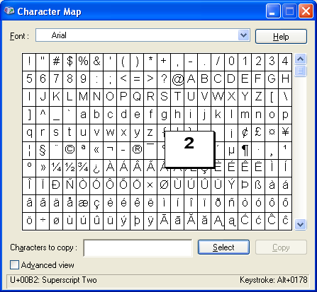 charactermap